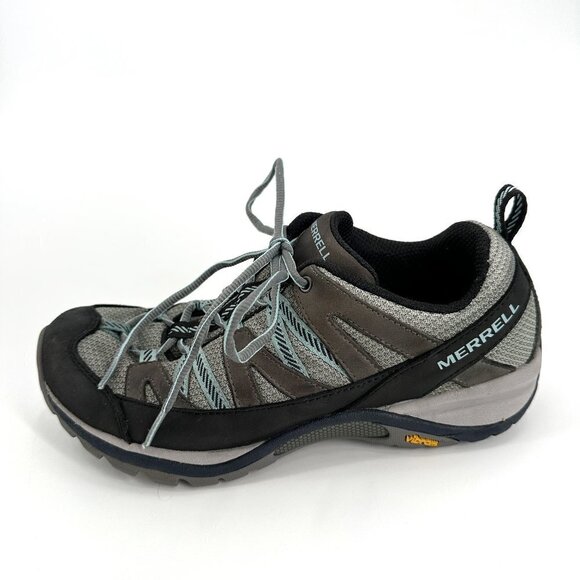 Merrell Womens Gray Siren Sport 3 Outdoor Low Lace Up 8.5 Hiking Shoes Sneakers - Picture 1 of 7